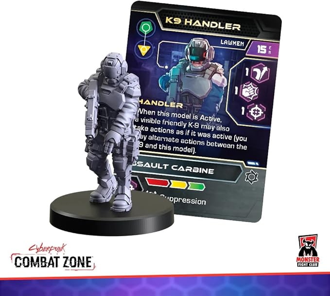 Monster Fight Club Cyberpunk Red Combat Zone Miniatures Expansion: Lawmen Starter Gang
