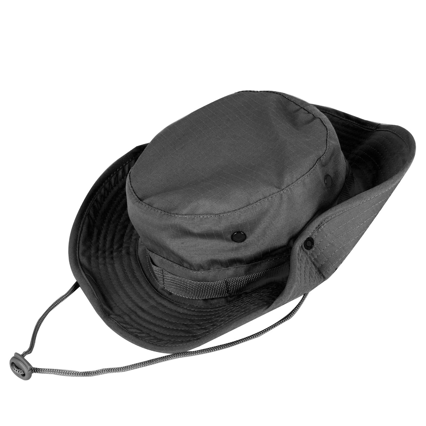 Sun Hats for Men Women Bucket Hat UPF 50+ Boonie Hat Foldable UV Protection Hiking Beach Fishing Summer Safari(Upgraded-1pack-Black)