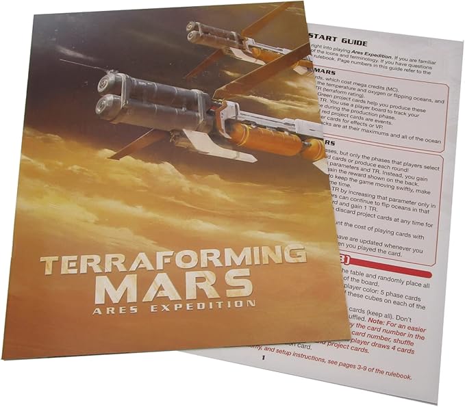 Stronghold Games Terraforming Mars Ares Expedition Card Game Collectors Edition 1 to 4 players Orange