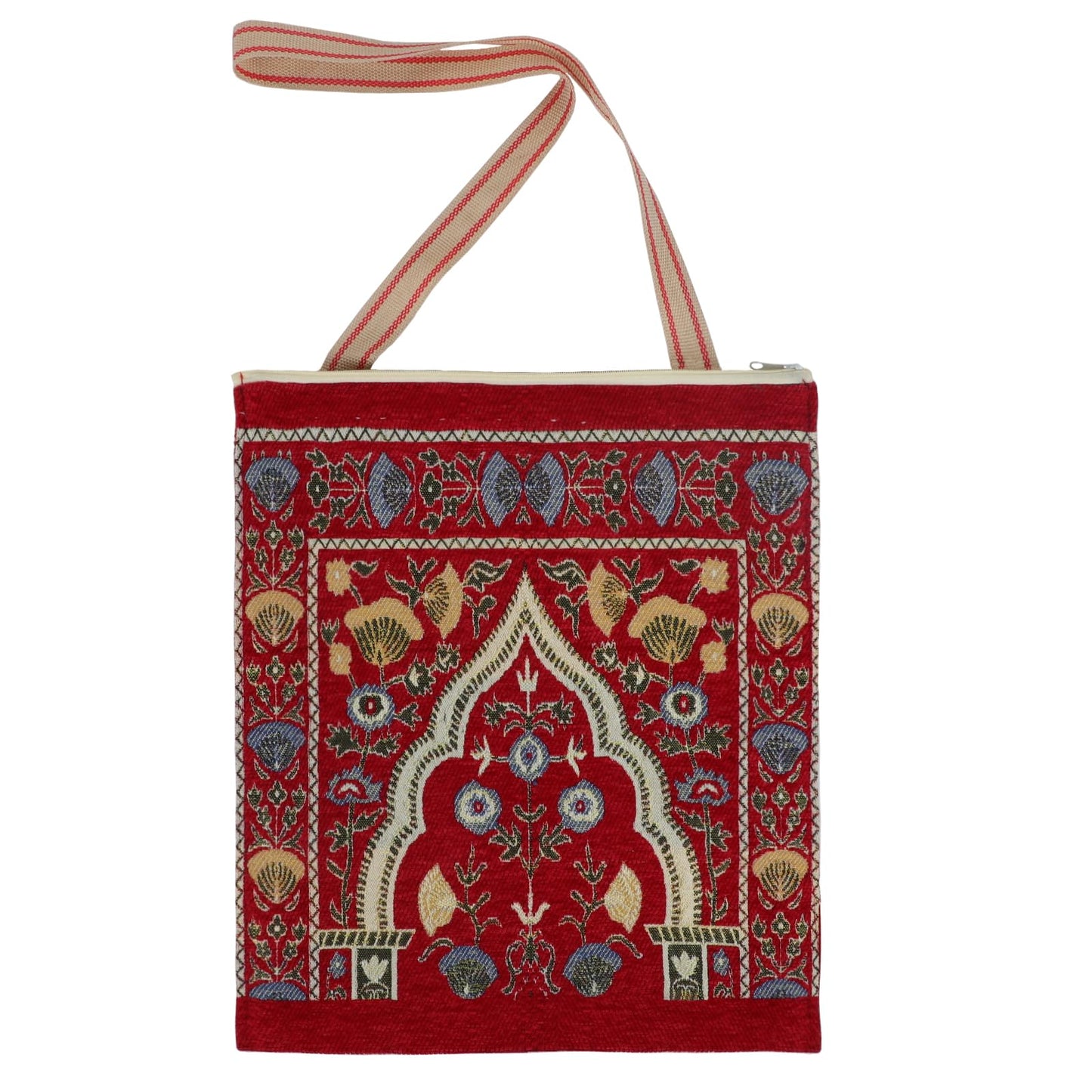 Muslim Prayer Rug Ramadan Carpet Turkish Islamic Praying Mat with Tassel Religion Supplies,Indoor Area Blanket for Hallway,Living Room, Bedroom, Office