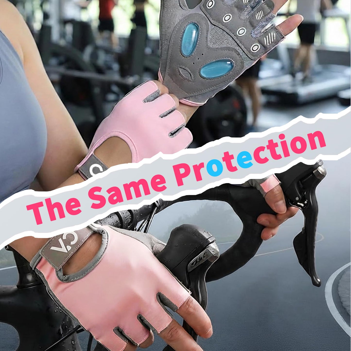 Chick-Active Workout Gloves for Women, Breathable Weight Lifting Gloves with Non-Slip Grip & Cushion Pads for Gym, Fitness Training, Exercise, Cycling (Pink)