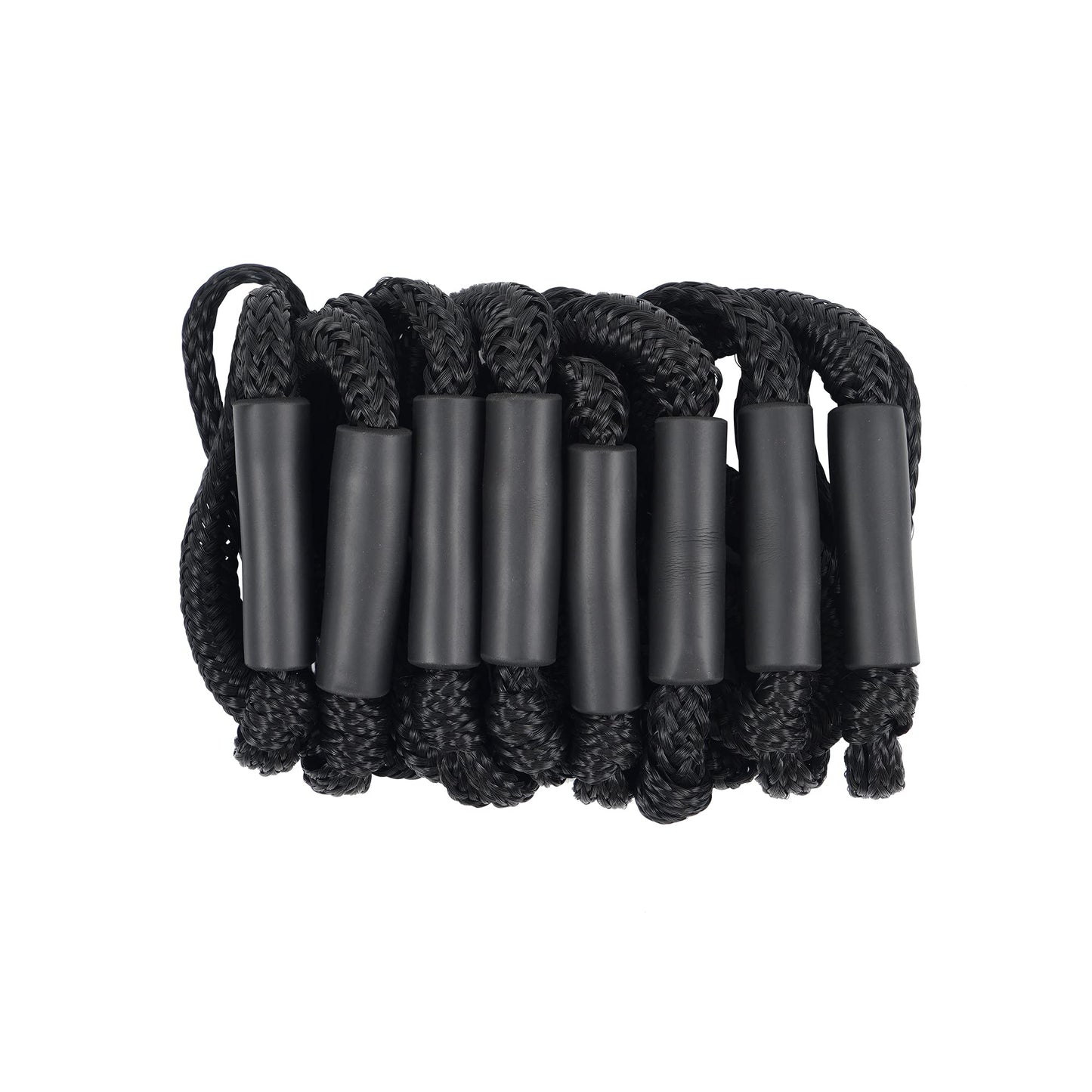 Bungee Dock Line Mooring Rope for Boat 4ft Black 4 Pack, Boat Tie Downs for Docking Bungee Cords Accessories for Boating PWC, Jet Ski, Watercraft, Pontoon, Bass, Kayak, Sea Doo, Fishing and John Boats