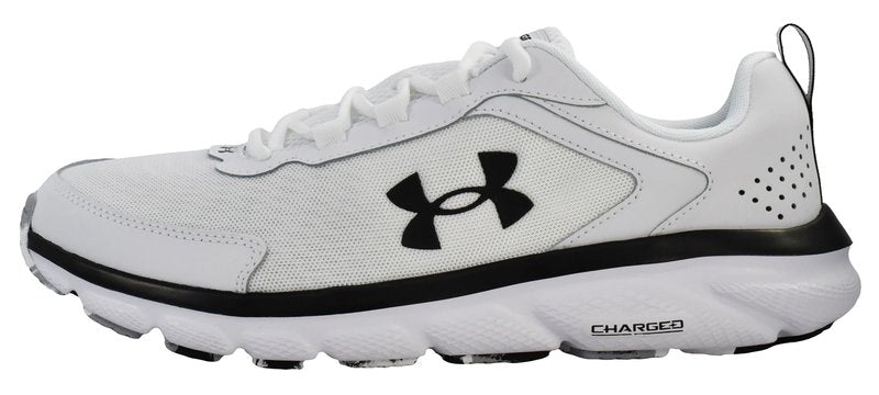 Under Armour Mens Charged Assert 9 Running Shoe, White/Black, 10.5 US
