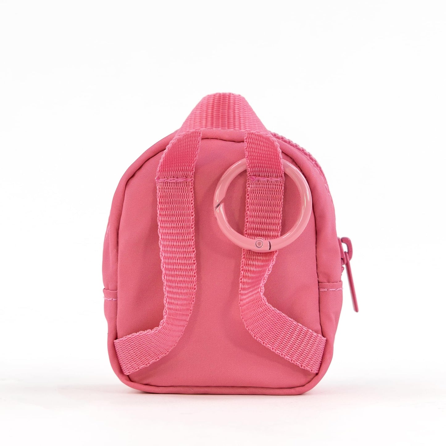 packlab Micro Nano Backpack Keychain – Mini Pink Backpack Coin Purse for Women & Girls – Trendy Small Pouch for Cards, Lip Balm & Essentials
