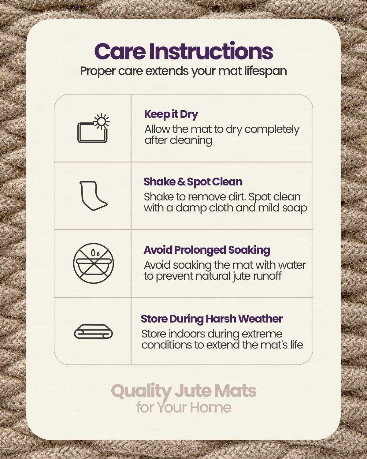 DEXI Jute Door Mat Inside Entryway Braided Woven, 32x20 Front Entrance Doormat Inside Leaf Shaped, Welcome Natural Fiber Entry Mats Farmhouse Home Decor, Beige