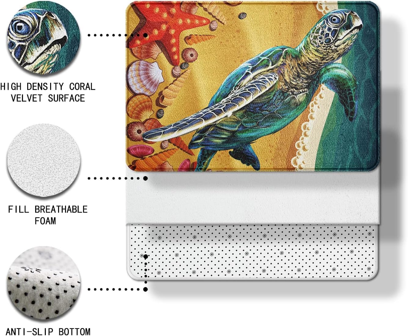 Erosebridal White Snake Bathroom Rugs for Boys,3D S-Shaped Little Dragon Reptile Bath Mat,African Wildlife Tropical Animals Bath Rugs 20"x32",Snake Hide Doormats Wild Animal Skin Bathroom Decor Black