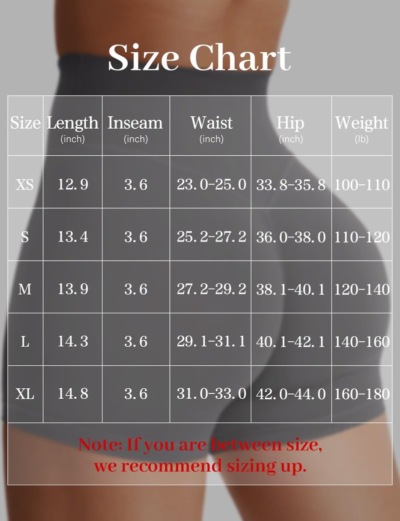 YEOREO Women's Biker Shorts 4.5" / 6" Workout Gym Shorts High Waist Tummy Control Hidden Scrunch Running Yoga Dark Grey