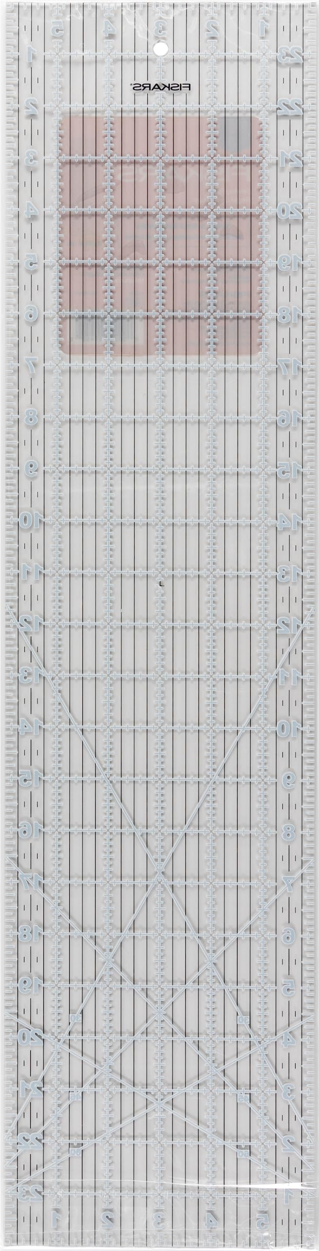 Fiskars Sewing Ruler (6"x 24") - Sewing and Quilting Ruler with Gridlines - Arts and Craft Supplies - Clear/Black