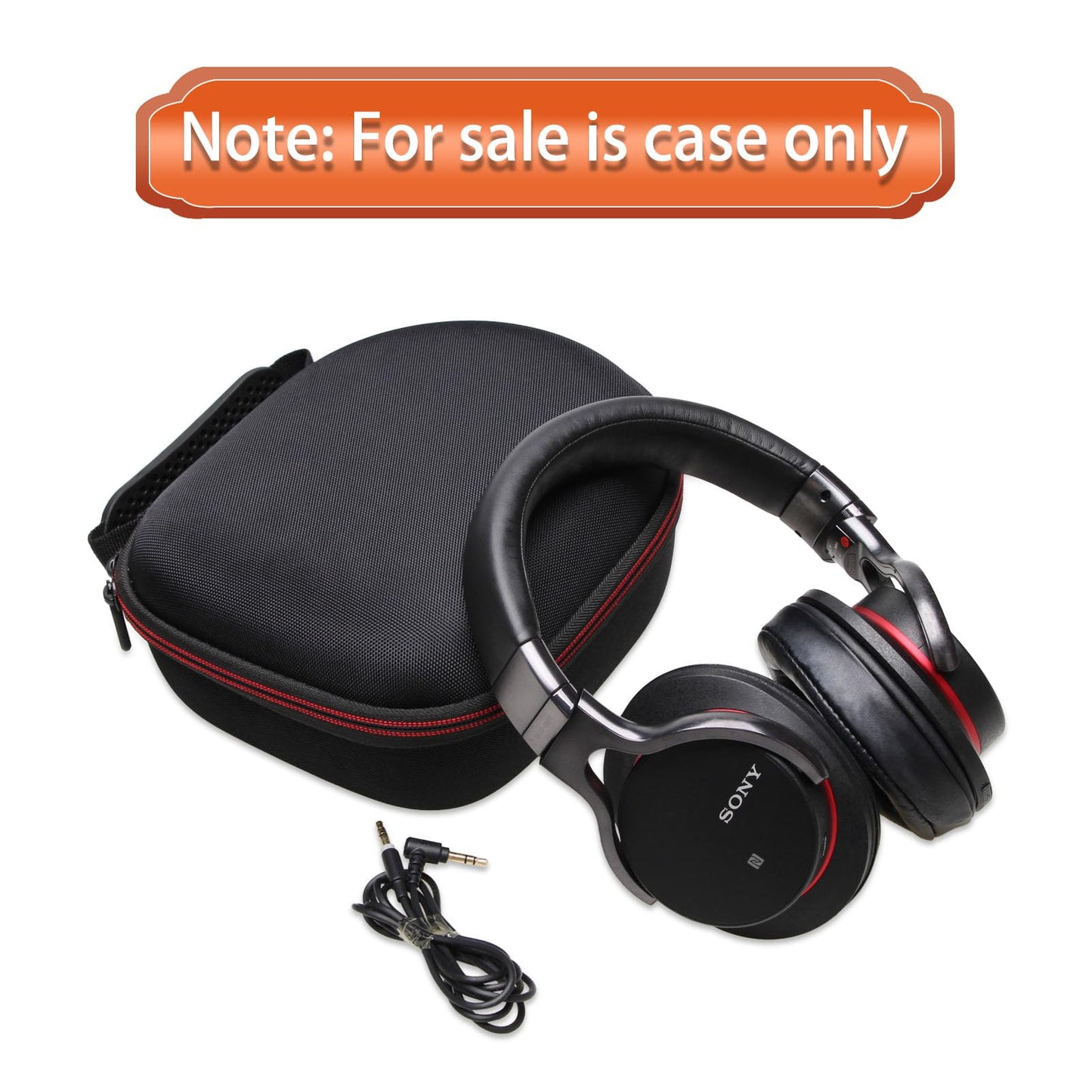 Headphone Headset Case Compatible with Audio-Technica ATH-M20x/JBL/Raycon/Soundcore Anker/Sony/Beats/JLab/TOZO/Logitech/BERIBES/KVIDIO Headphones, Large Headphone Case Hard Shell(Deep Purple)
