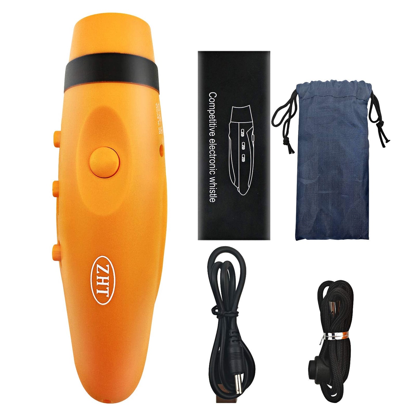 ZHT Electronic Whistles for Referees with USB Charging, 3 Tone High Volume Emergency Whistle for Coaches Teacher, Outdoor Safety Whistles with Lanyard-Yellow Color