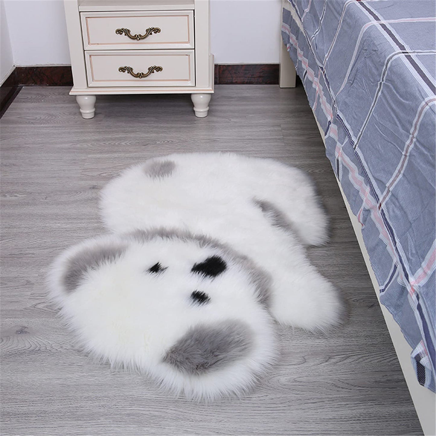 Faux Fur Fluffy Rug Imitation Sheepskin Ultra Soft Area Rugs Silky Shaggy Carpet for Living Room Bedroom Bay Window - Koala,23.6"x35.4"(Koala, Small)