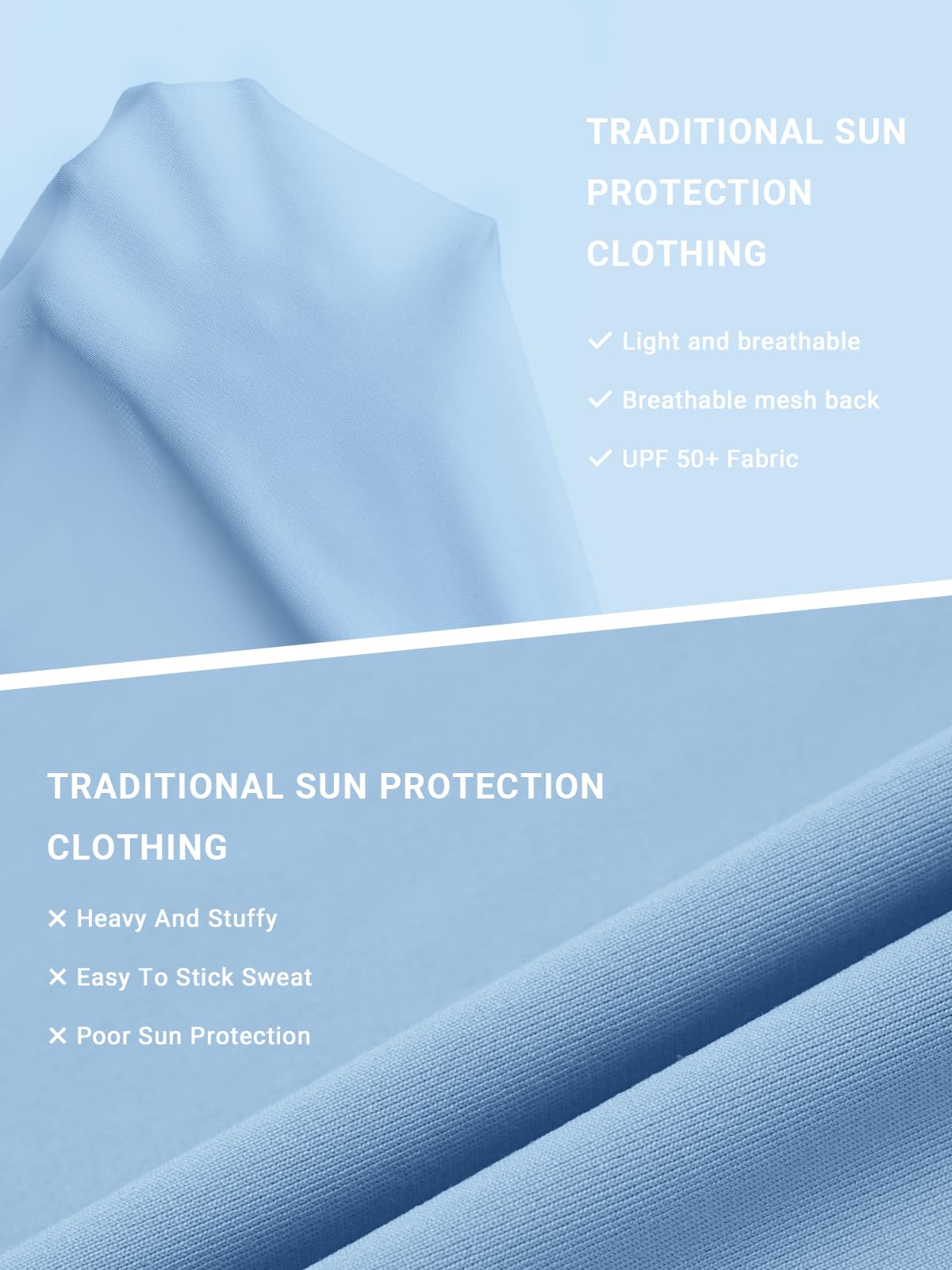 ALLZERO Women's Sun Protection Hoodie UPF 50+ Lightweight Long Sleeve with Back Breathable Mesh for Outdoor Fishing Hiking