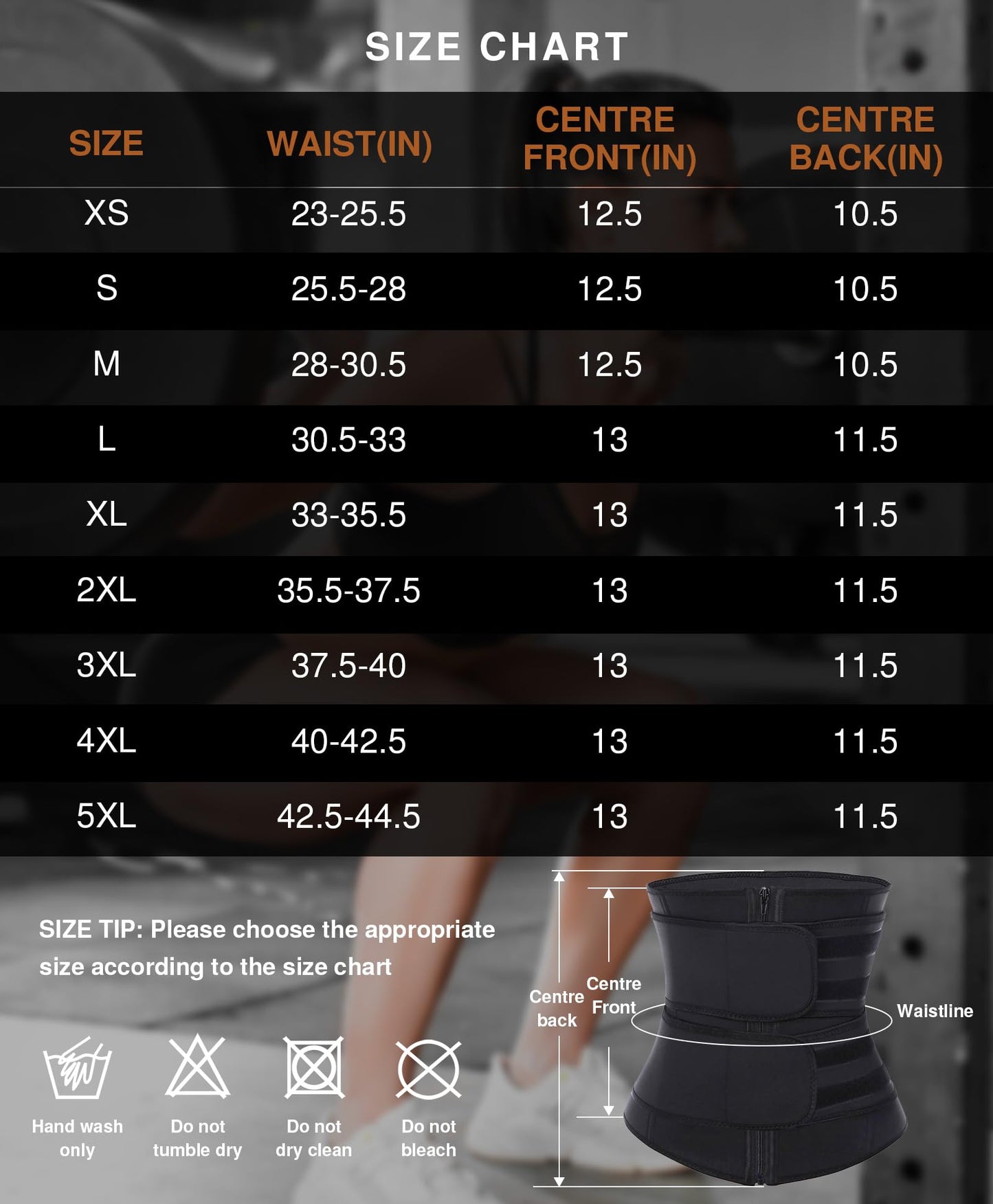 Lover-Beauty Waist Trainer for Women Long Torso Sauna Workout Waist Trainer Double Belts Neoprene Corset Waist Cincher Trimmer with Zipper
