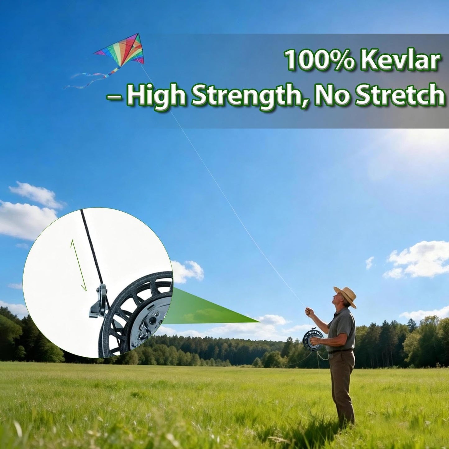 9KM DWLIFE Black Braided Kevlar Cord, 500-1500lb, Heavy Duty Huge Kite String, Model Rocket, Paracord, Fishing Assist Cord, Camping, Hiking, Outdoor Survival Rope