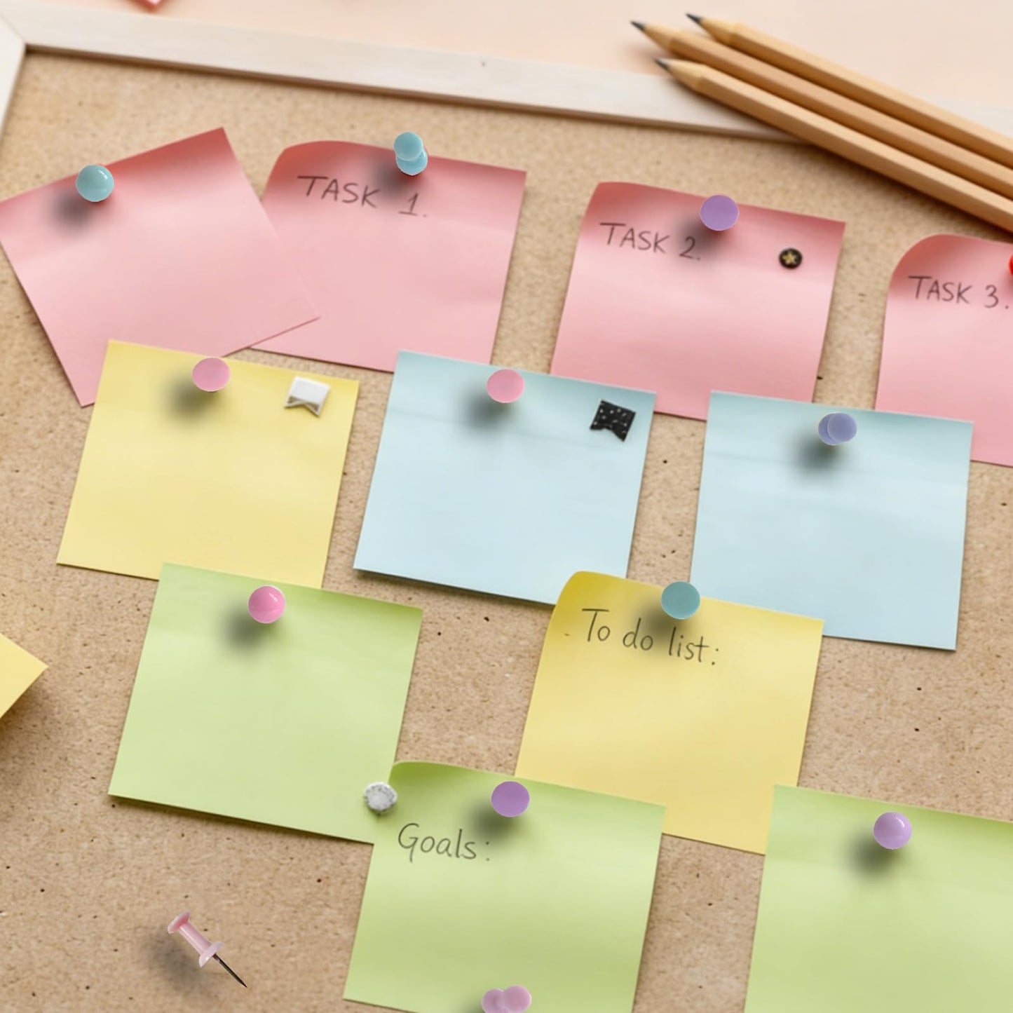 Push Pins Set,Thumb Tacks 305 Pcs Colourful Decorative Push Pins, Thumbtacks Use for Cork Board,Bulletin Board,Office,Maps, Photo Walls,DIY Decorations, Kitchen Reminders, Exhibition Setups