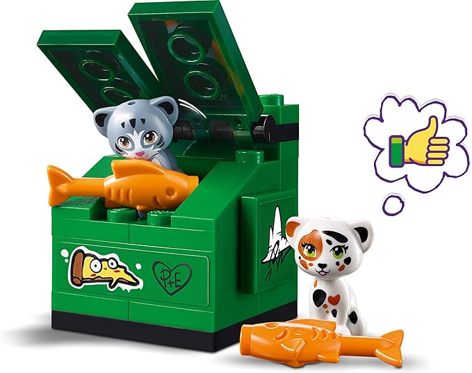 LEGO Friends Heartlake City Restaurant 41379 Restaurant Playset with Mini Dolls and Toy Scooter for Pretend Play Cool Building Kit Includes Toy Kitchen Pizza Oven and More (624 Pieces)