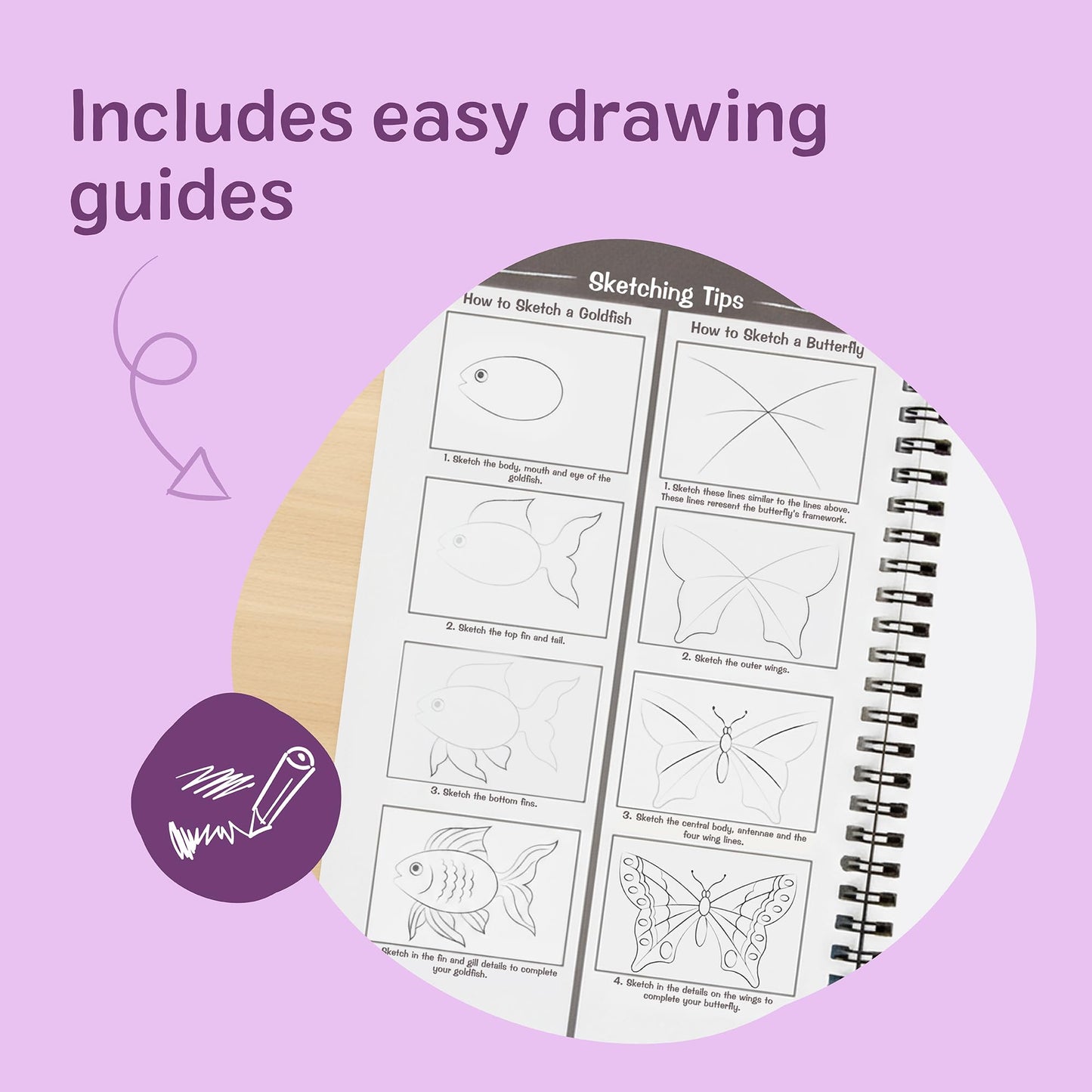 Melissa & Doug Sticker WOW!™ 24-Page Activity Pad and Sticker Stamper, 300 Stickers, Arts and Crafts Fidget Toy Collectible Character – Purple Unicorn - for Kids Ages 3+ - FSC Certified