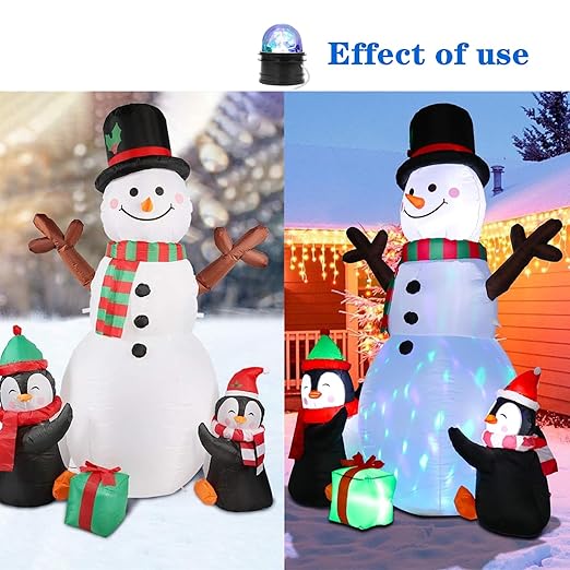 Replacement Inflatable Fan - 12V 1.0A Blower with 12V 1.5A Adapter and 3 LED Lights for Halloween Outdoor Christmas Holiday Inflatables Fan Blower