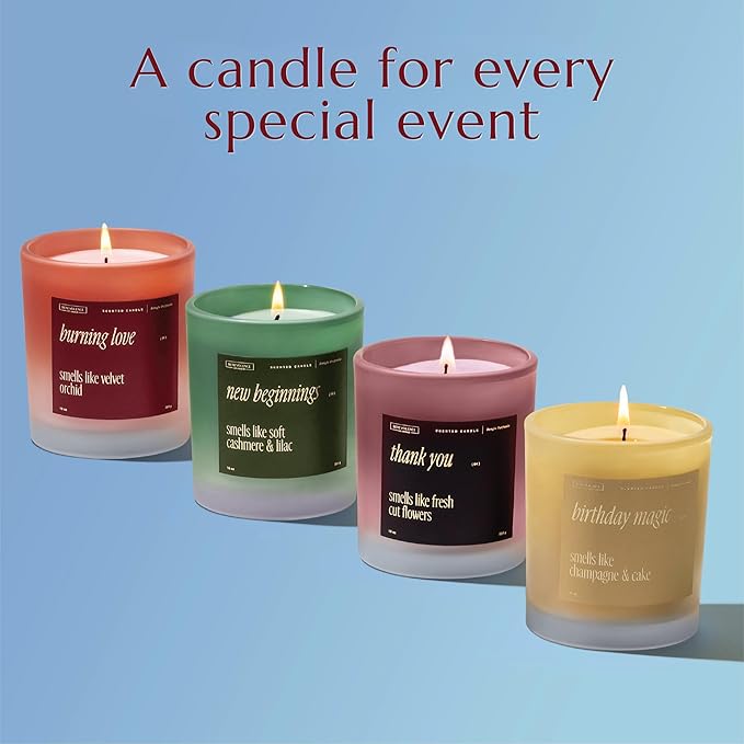 Benevolence LA Burning Love Scented Candles | 10 oz, 40-50 Hour Burn, Love Candle for Women | Romantic Gifts for Women and Men | Gift for Husband, Wife, Girlfriend | Spring Candles - Velvet Orchid