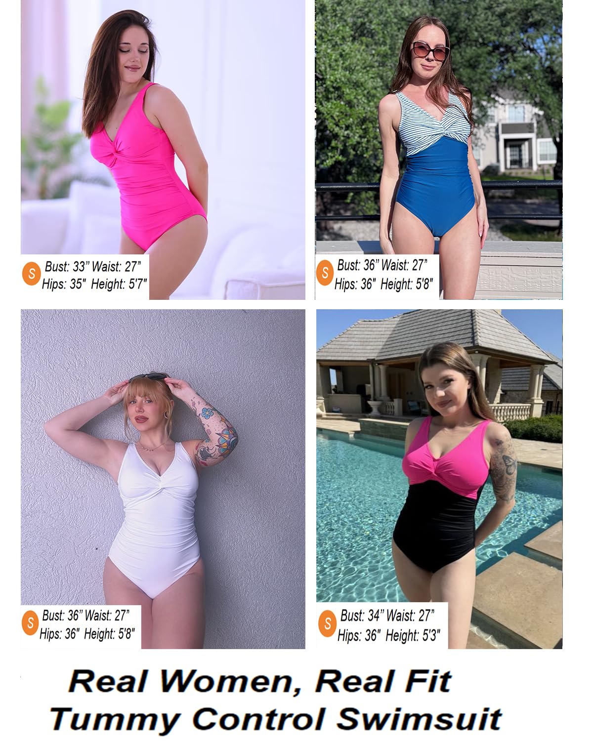 Holipick Green Women Tummy Control One Piece Swimsuit - Push Up Bathing Suit Full Coverage Slimming Swimwear 18 Plus (US 18W)
