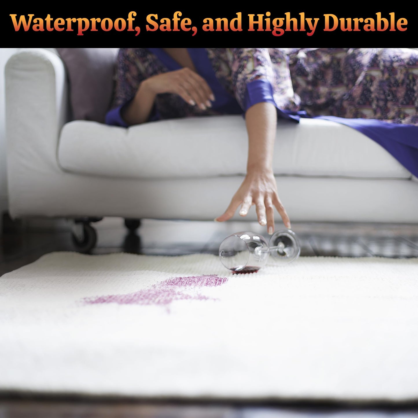 RugHeat Portable Heated Floor Mat, Runner (22x89 inches) Fits Under a 2'x7.5' Runner - Under-Rug Pad for Runner Next to Couch, Heated Rug, Electric Radiant Floor Heater for Area Rugs, Heating Mat