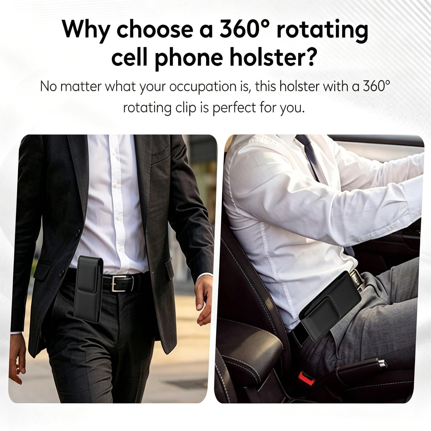 Mngijar for Samsung Galaxy A17 A16 A15 A14 A13 A56 5G A54 A36 5G A35 A32 Phone Belt Case Holster for Galaxy S25 S24 S23 S22 Ultra A42 5G A26 A25 A23 Belt Clip Phone Holder Pouch (Black1, XL)