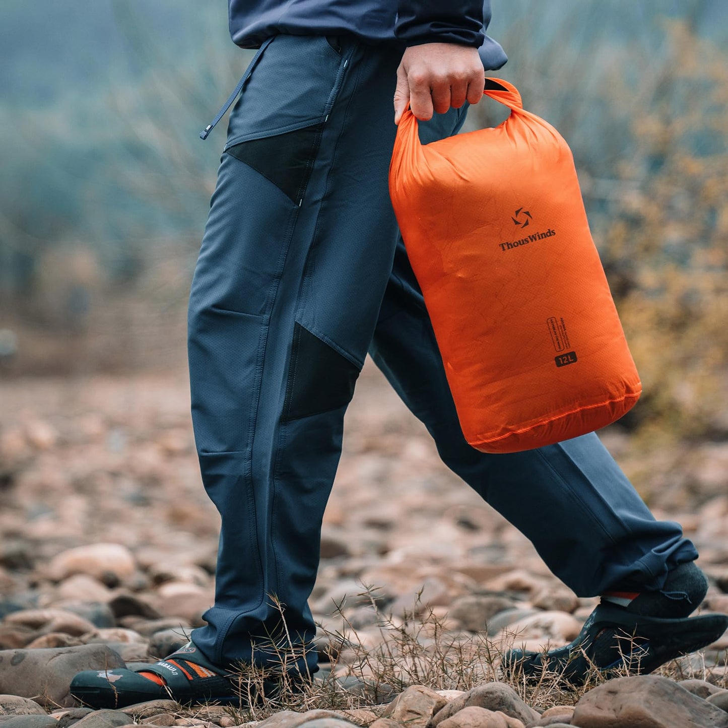 Thous Winds 12L Ultralight Dry Bag, Compact Roll Top Waterproof Pouch for Hiking, Swimming, and Kayaking