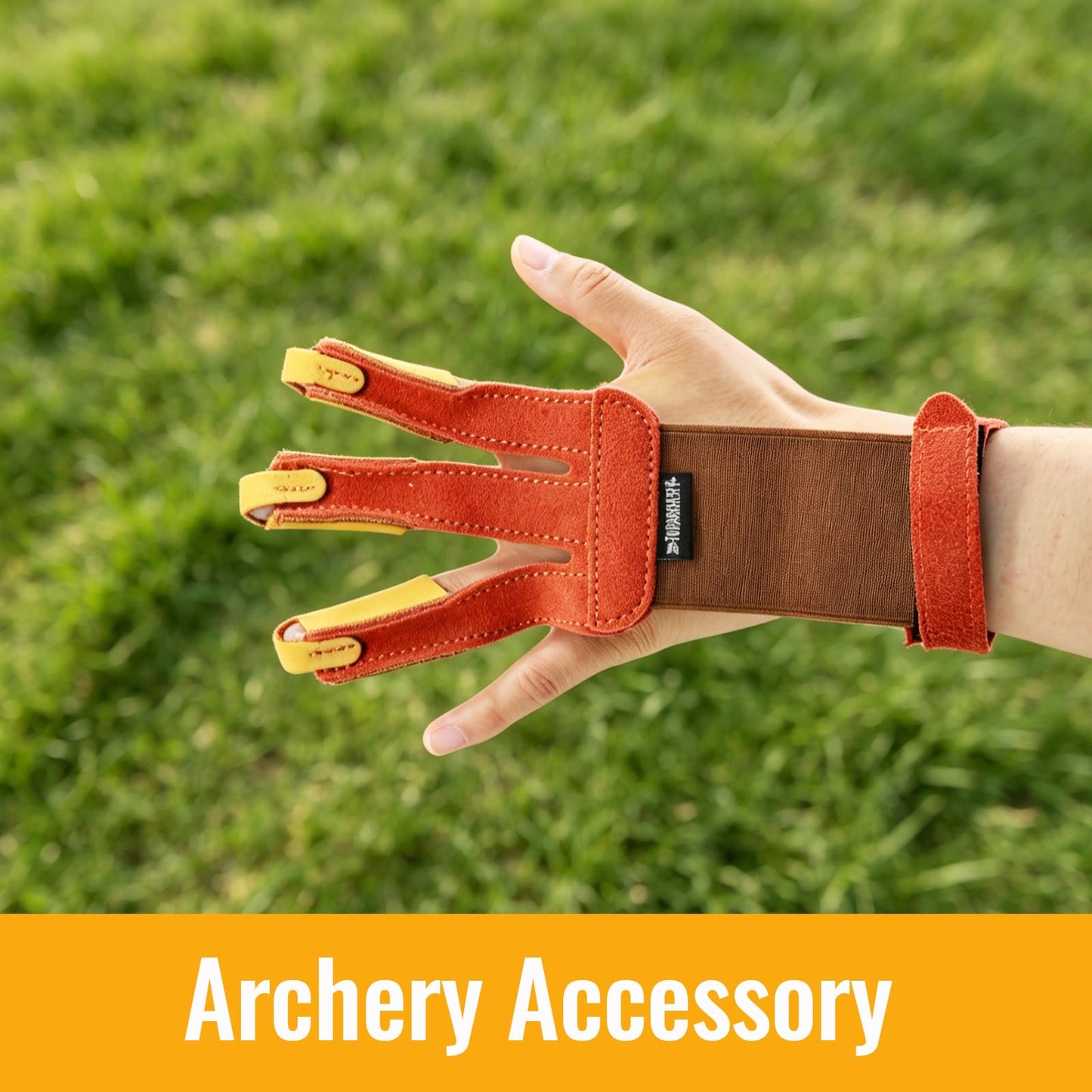 Luoyer Archery Gloves 3 Finger Leather Shooting Glove Archery Protective Gear Accessories for Traditional Bow Recurve Bow Men Adult Women