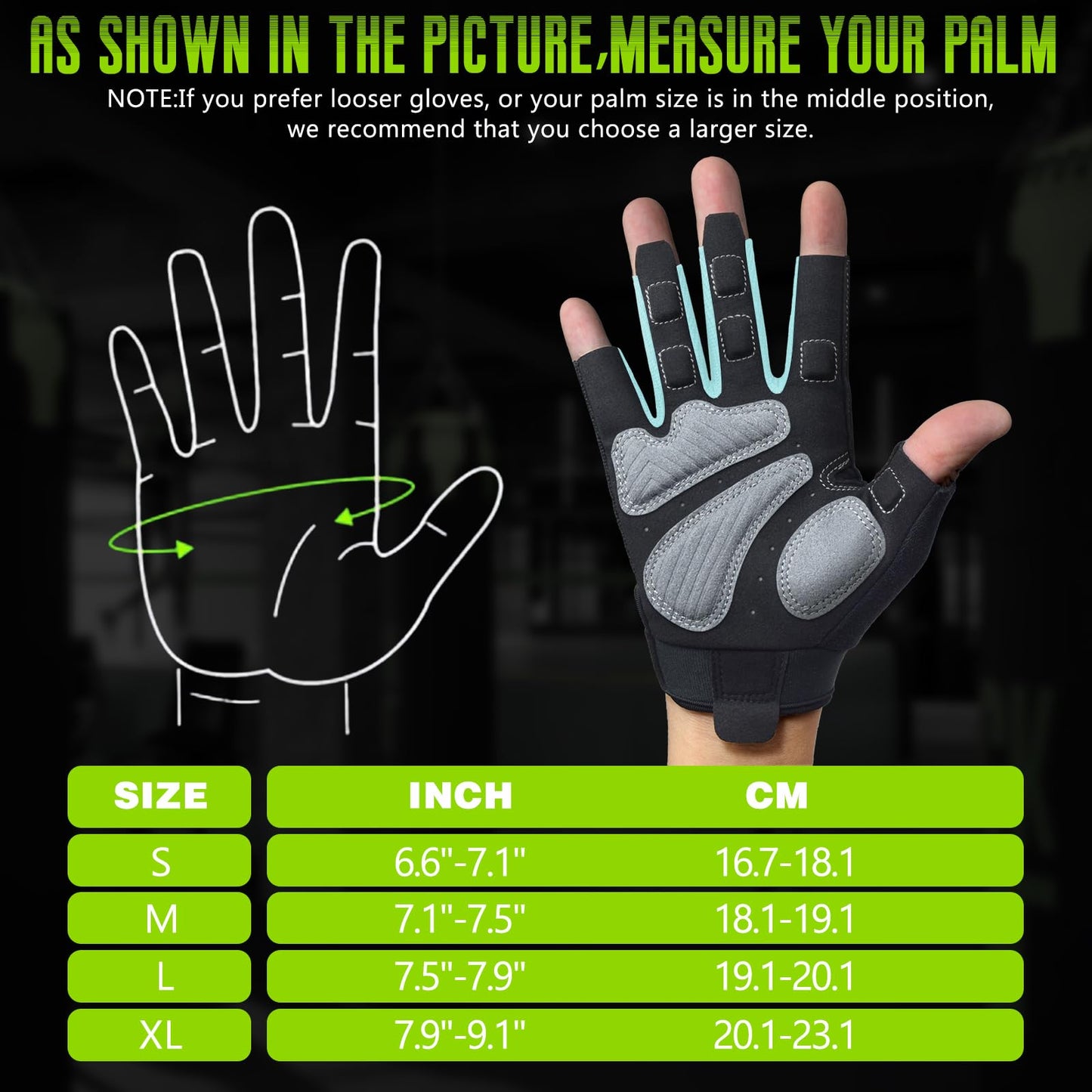 Seektop Workout Gloves for Men and Women, Weight Lifting Gloves with Full Protection, Excellent Grip, Gym, Breathable Exercise Gloves for Weightlifting, Fitness, Training