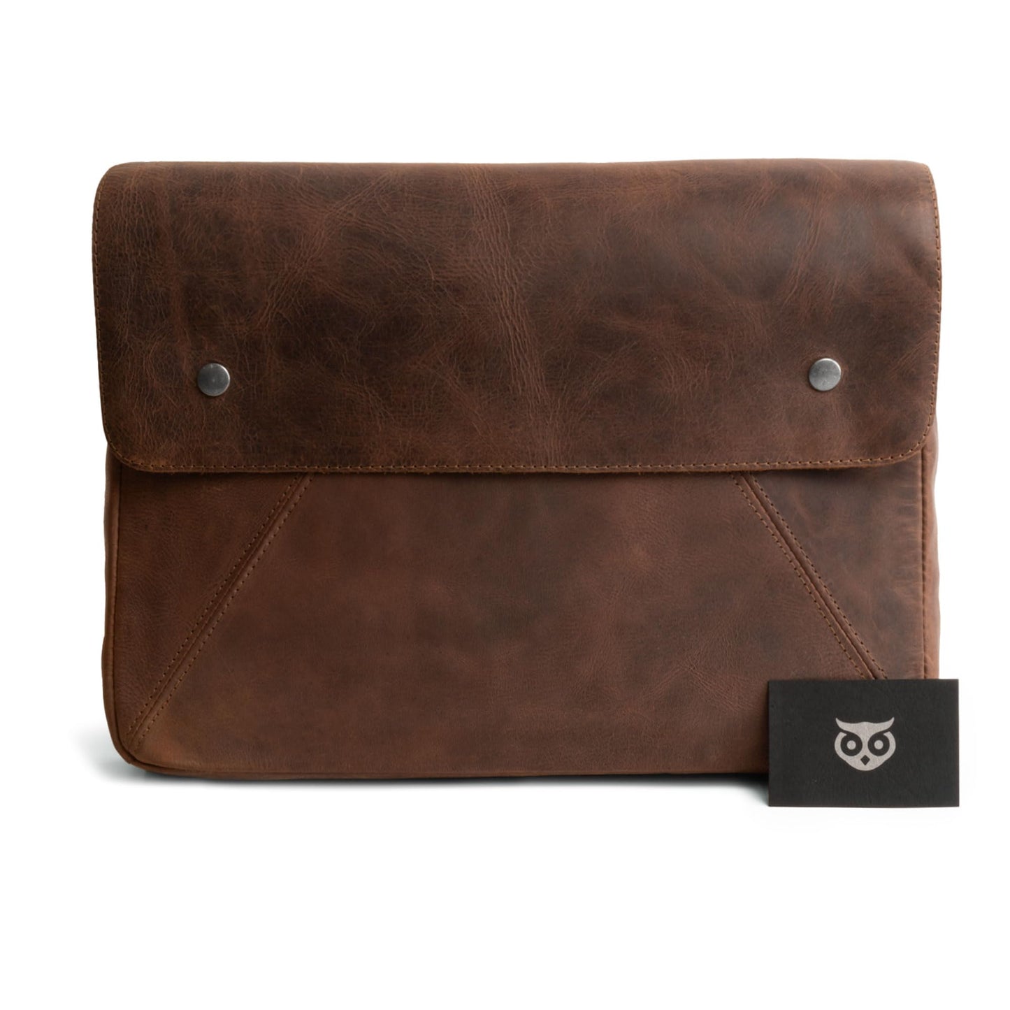 Leather Document Holder XL, Premium Leather Portfolio for Men, Padfolio/Folio, Professional Resume Folder/Binder, Stylish Legal Pad Holder for Office and Business (Bourbon Brown)