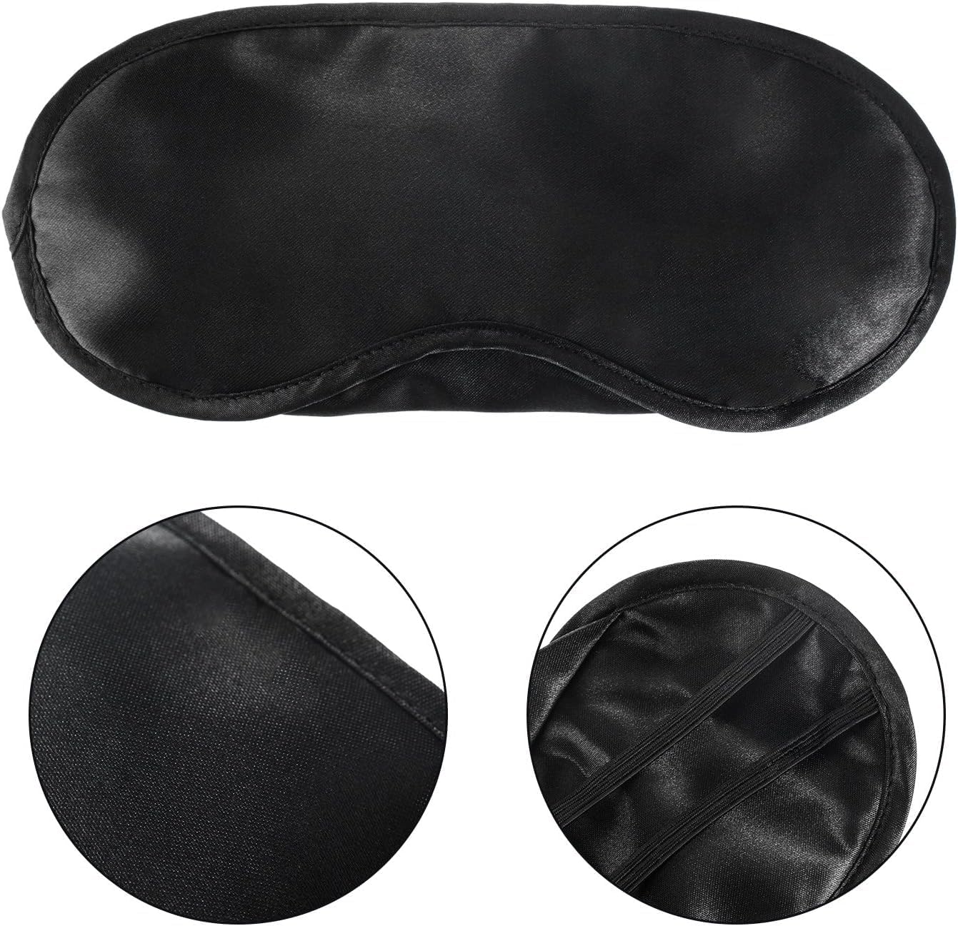 Mudder Blindfold Eye Mask Shade Cover for Sleeping with Nose Pad, 10 Pack