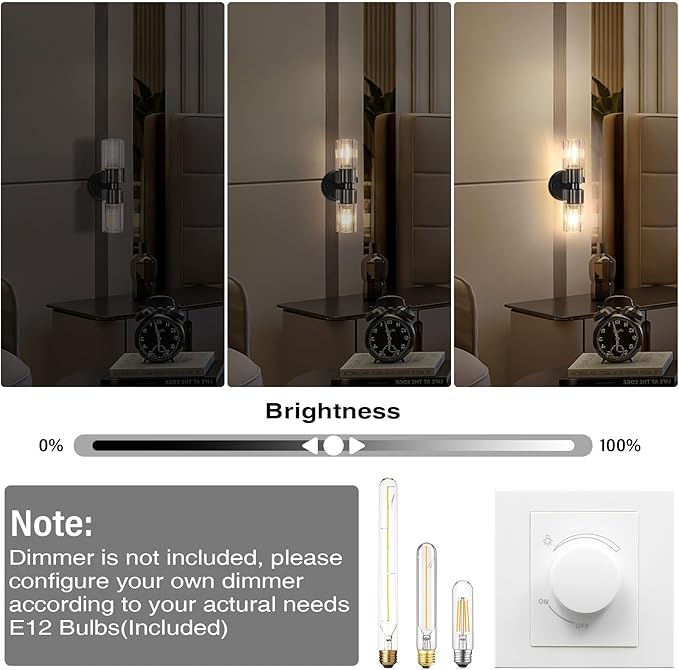 Crystal Wall Sconces Set of Two, 13'' Modern Brass Sconces Lighting with K9 Crystal Lampshade, Indoor Large Brass Wall Light Fixtures for Living Room Bathroom Hallway Stairs Bedroom