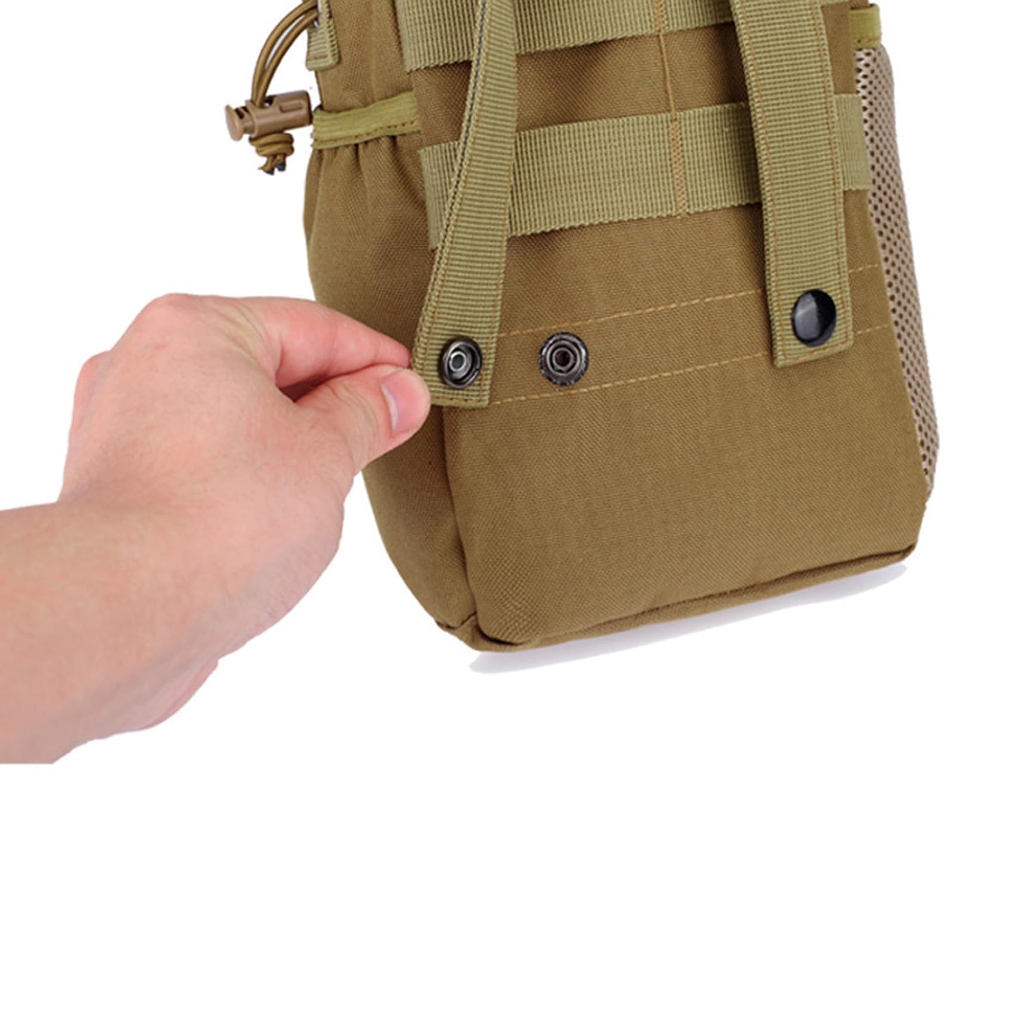 AldeTau Tactical Molle Dump Pouch Utility Drawstring Magazine Recovery Ammo Bag Belt Pouches for Outdoor Sports Cycling Paintball Hunting Gear EDC Drop Bag (3 Pack- Black&Green&Khaki)