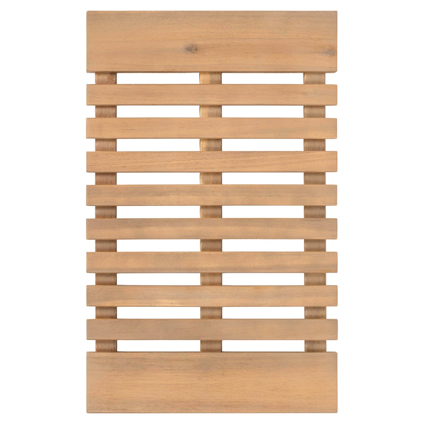 JONATHAN Y Acacia Wood Slat Indoor/Outdoor Bath Mat Light Teak 16"X26", Paige Modern Classic for Shower Mat for Bathroom Bathtub, Door, Spa, Sauna or Garden MAT1000T