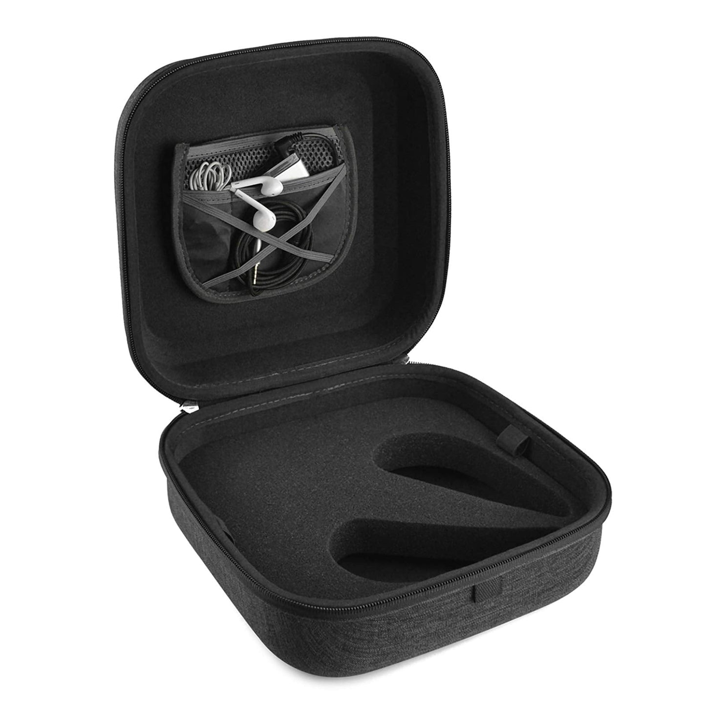 Geekria Shield Headphones Case Compatible with Sennheiser HD800S, HD800, HD820, HD700, HD660s2, HD650, PXC550 II, Replacement Hard Shell Travel Carrying Bag with Cable Storage (Dark Grey)