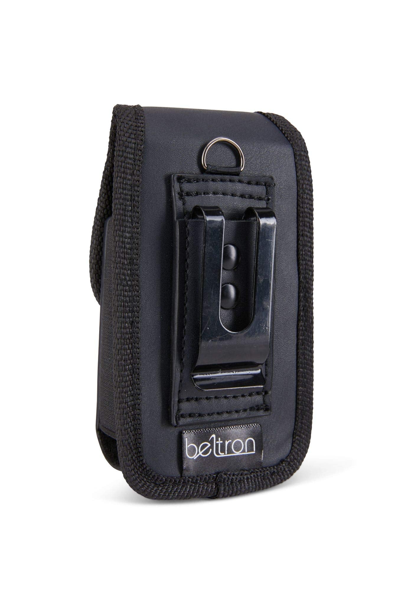 Universal Flip Phone Case, BELTRON Leather Vertical Pouch for TCL Flip Pro, Flip 3, Alcatel Go Flip 4, Go Flip V, Cingular Flip 2, Nokia 2720V & More (Belt Loop, Metal Belt Clip & Dual Magnet Closure)