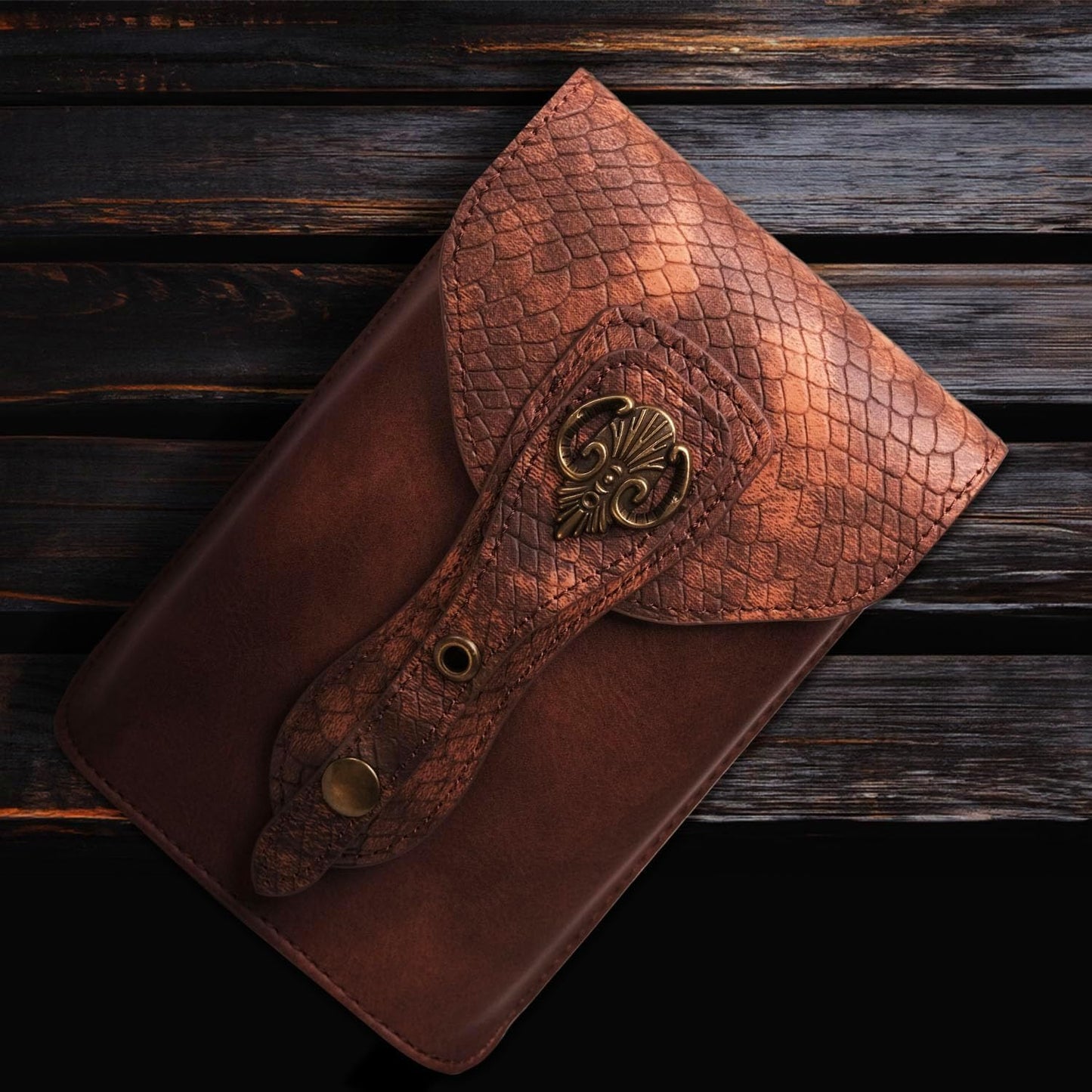 Medieval Leather Belt Pouch – Versatile Renaissance Bag for Ren Faire, Crossbody Cell Phone Holder, and Fairy Accessories - Brown Viking