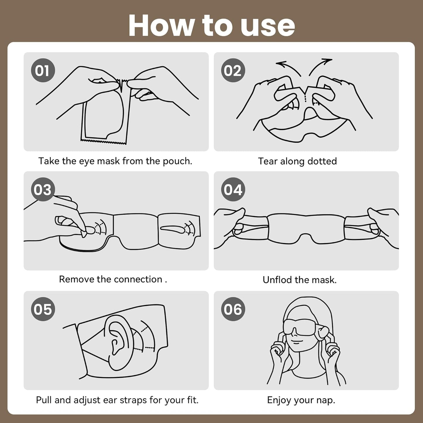 Pack of 100 Disposable Sleep Eye Mask for Men Women, Blindfold Eye Mask Shade Cover for Sleeping, Night Sleep Mask, Block Out Light, Soft Comfort Eye Shade Cover for Travel Yoga Nap