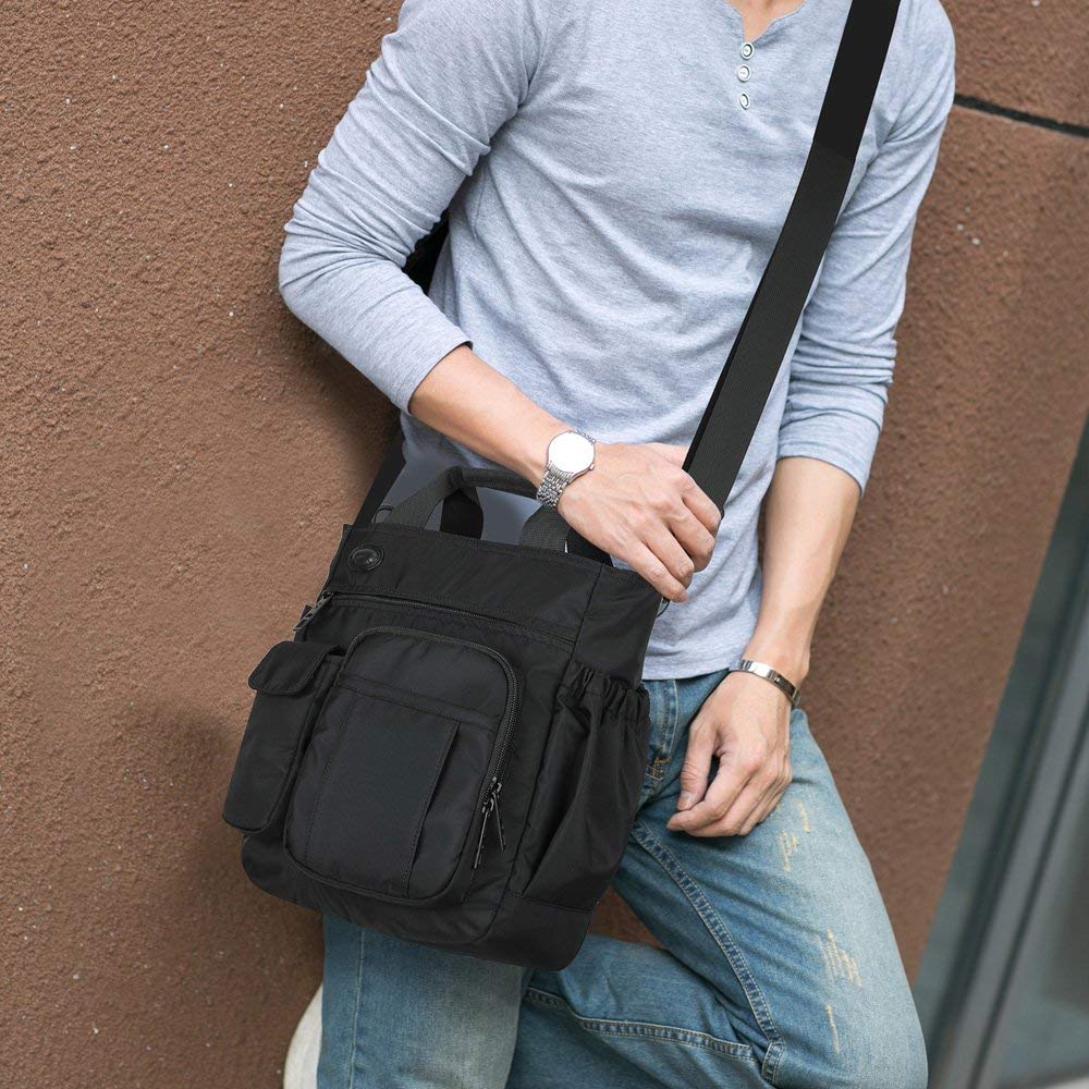 AlwaySky Crossbody Messenger Bag Business Sport Travel Multifunctional Shoulder Bag Laptop Bag Men Women