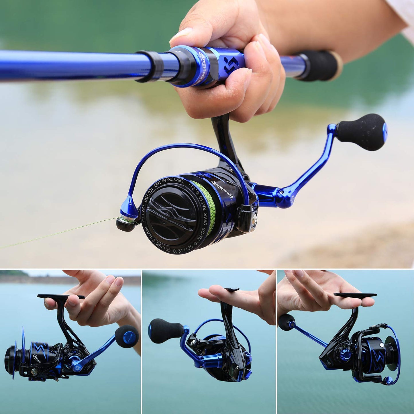 Sougayilang Spinning Reel โ Ultra-Lightweight 6.2:1 High Speed, 17LB Max Drag, 12+1 Shielded Bearings, Metal Frame, Corrosion-Resistant for Freshwater and Saltwater Bass Redfish Inshore Fishing