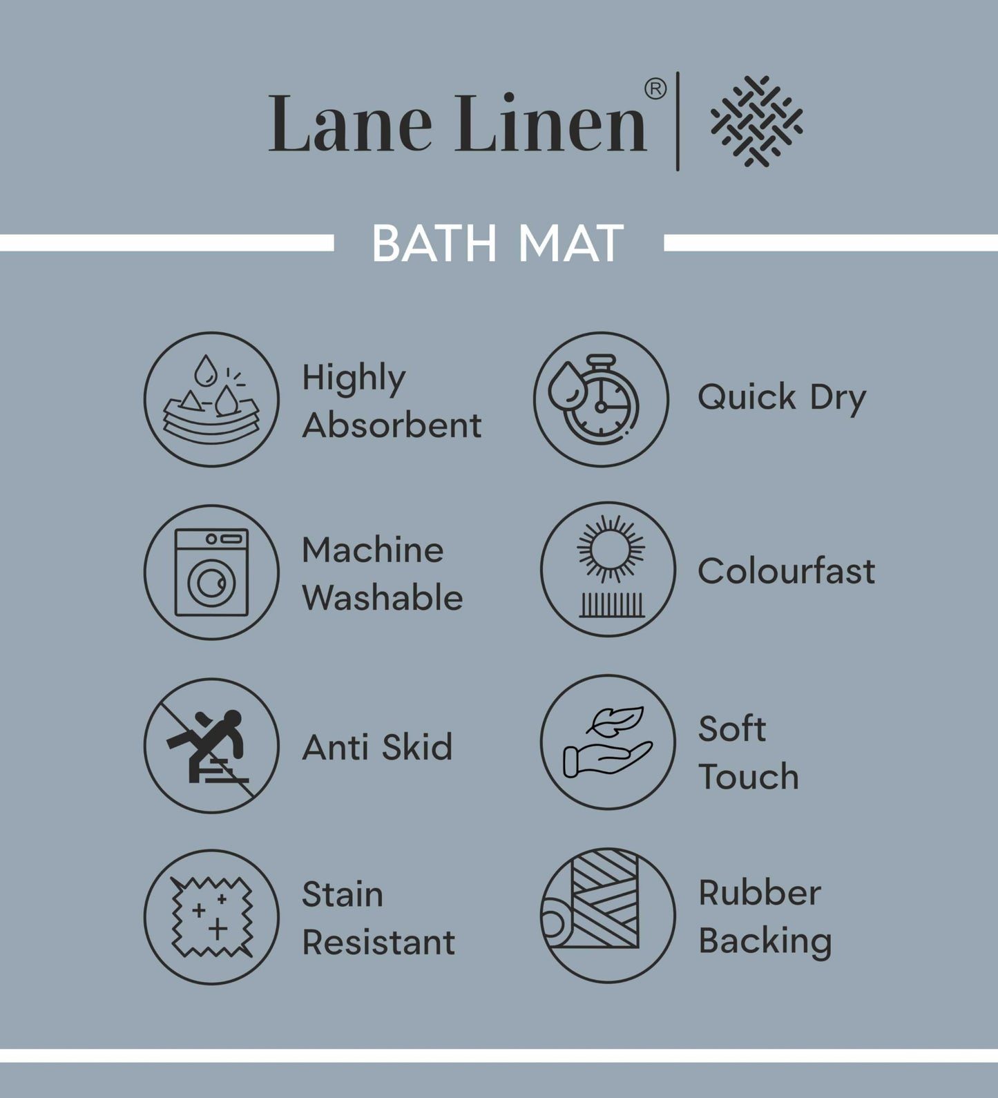 LANE LINEN Snowflake Premium Christmas Bath Rug Set 2 Piece, Extra Soft & Absorbent, Machine Washable Non Slip Shower Mat - 20'' x 32'' / 17'' x 24'' for Bathroom Floor