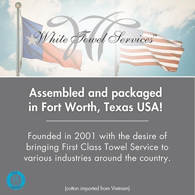 White Towel Services 8" x 8in Moist Cotton Towel Individually Wrapped