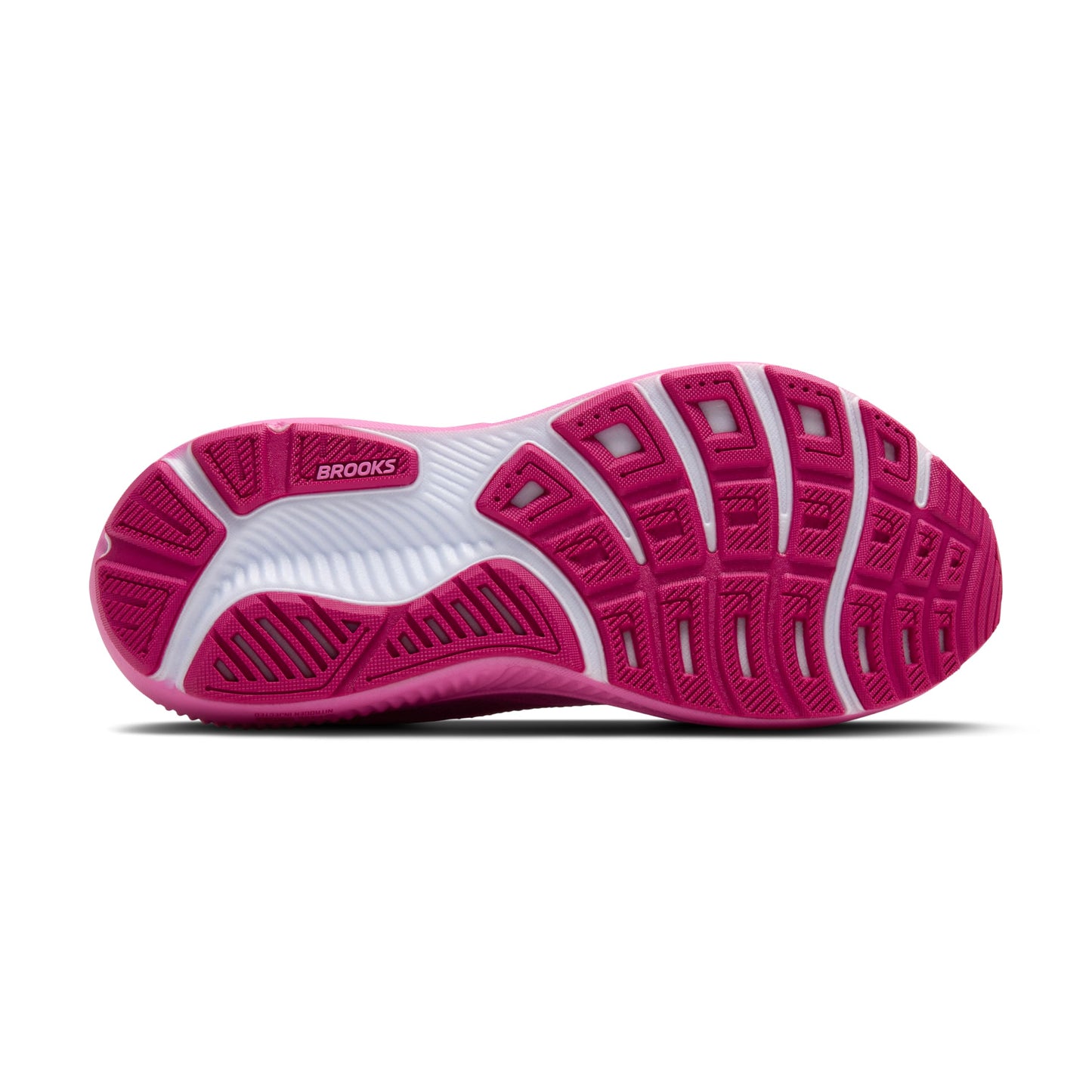 Brooks Women’s Ghost 17 Neutral Running Shoe - Pink/Fuchsia/Gold - 10 Medium