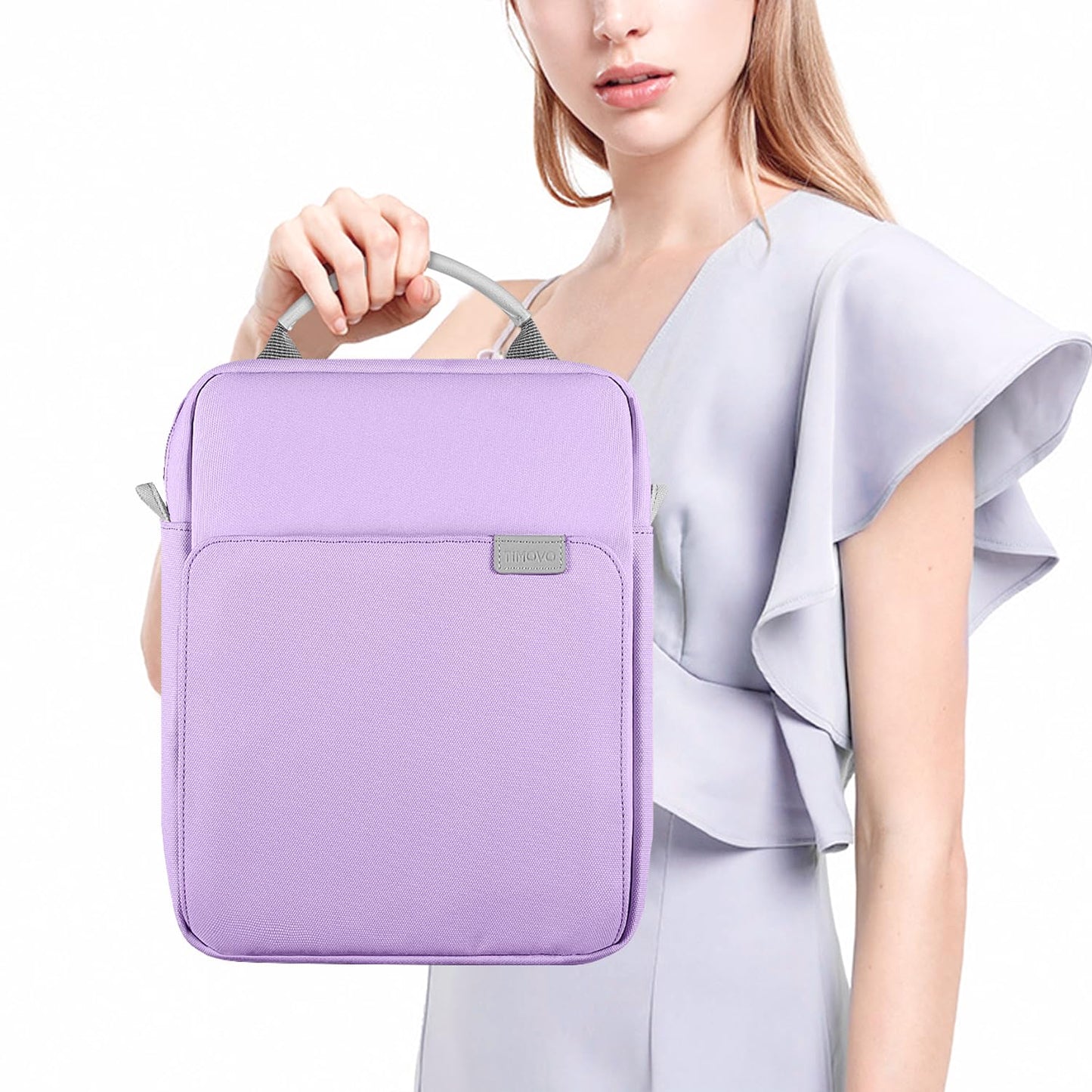 TiMOVO 9-11 Inch Tablet Sleeve Bag with Shoulder Strap for iPad 11-inch A16 2025, iPad 10th Gen. 10.9"/10.2", Galaxy Tab A9+/A11Plus 11", Purple