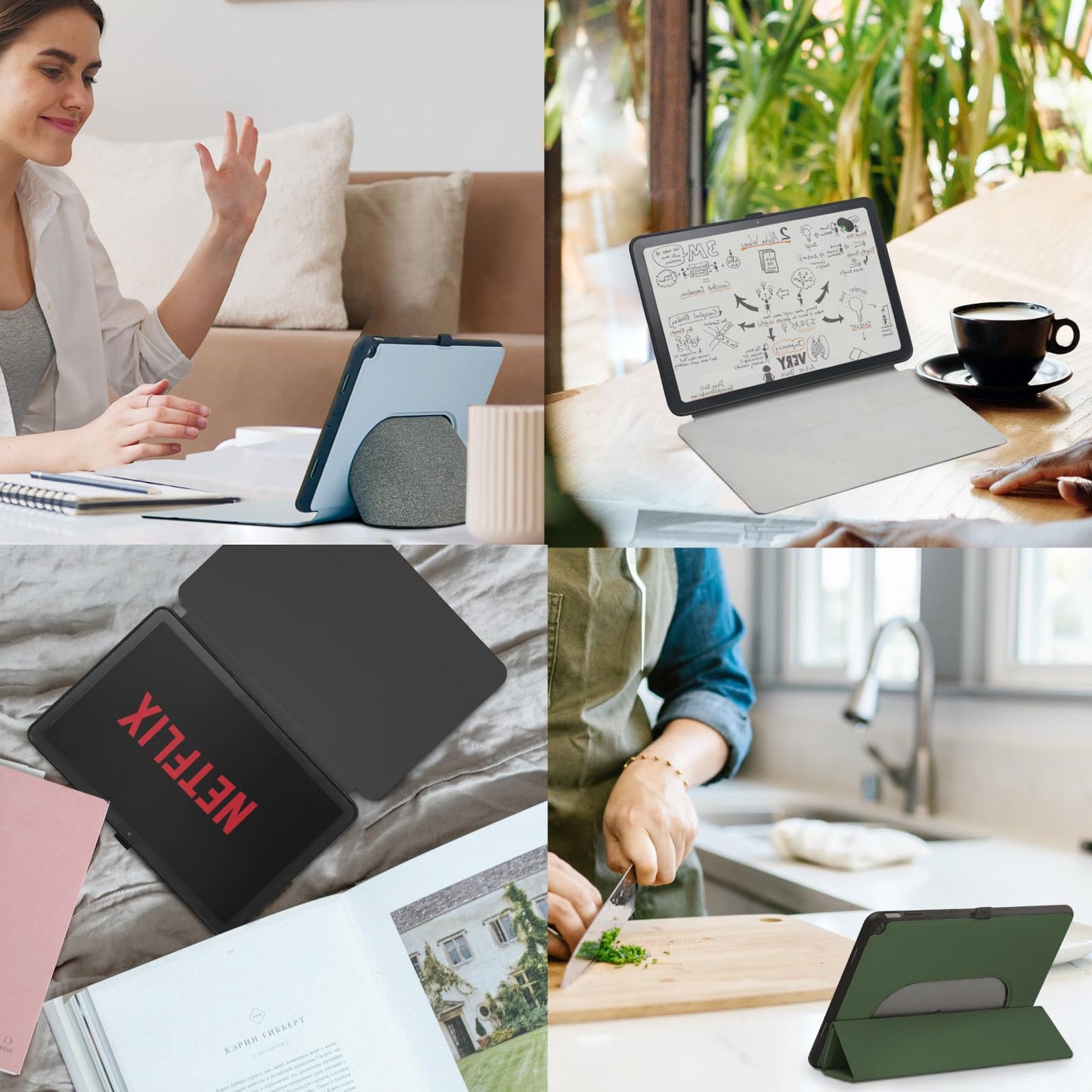 Penoval Google Pixel Tablet Case 11 inch (2023), Silicone Cover Case, Adjustable Viewing Angle, Easy Carry-on, Protective Cover Compatible with Charging Speaker Dock (Black)