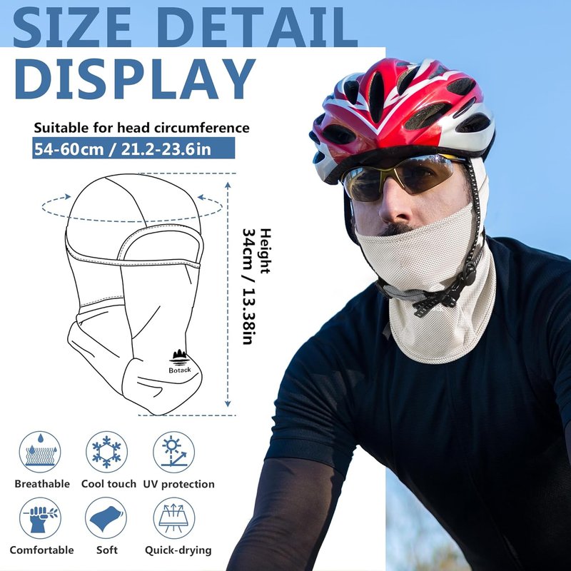 Balaclava Ski Mask - UV Protection Breathable Full Face Cover for Men & Women | Ideal for Skiing & Cycling