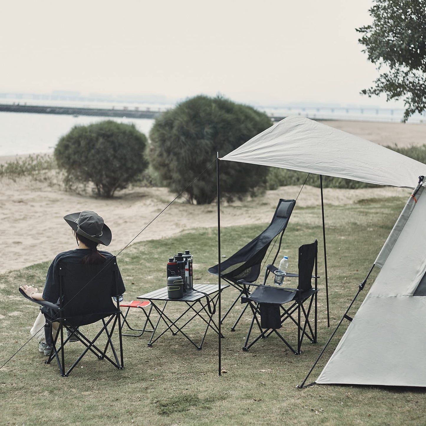 Damei century Folding Camping Chairs- Lightweight, Portable Chair for Beach, Lawn, Outdoor Sports,2PCS Camouflage