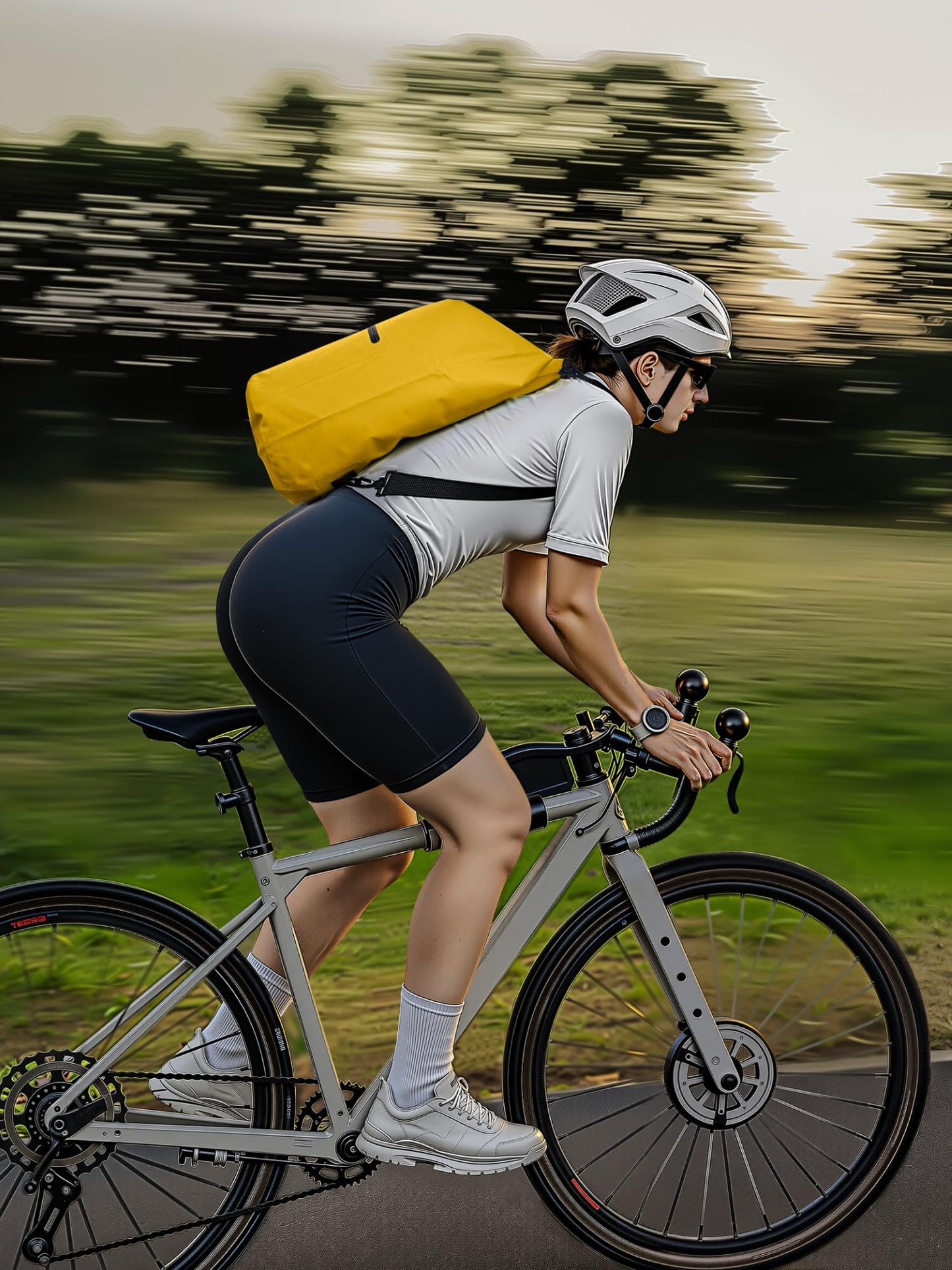 HEETA Waterproof Dry Bag with Front Zippered Pocket for Women Men, Roll Top Lightweight Dry Storage Bag Backpack for Travel, Kayaking, Boating, Rafting, Camping, Hiking & Beach (Yellow, 5L)