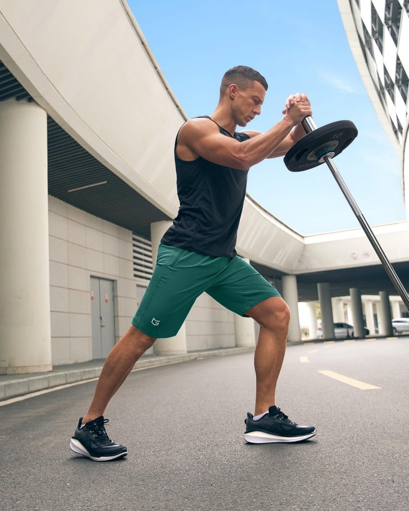 G Gradual Men's Athletic Running Shorts with Zipper Pockets Quick Dry 7"/ 5"/ 9" Workout Gym Shorts for Basketball Hiking(Rainforest Green,9XXXL)