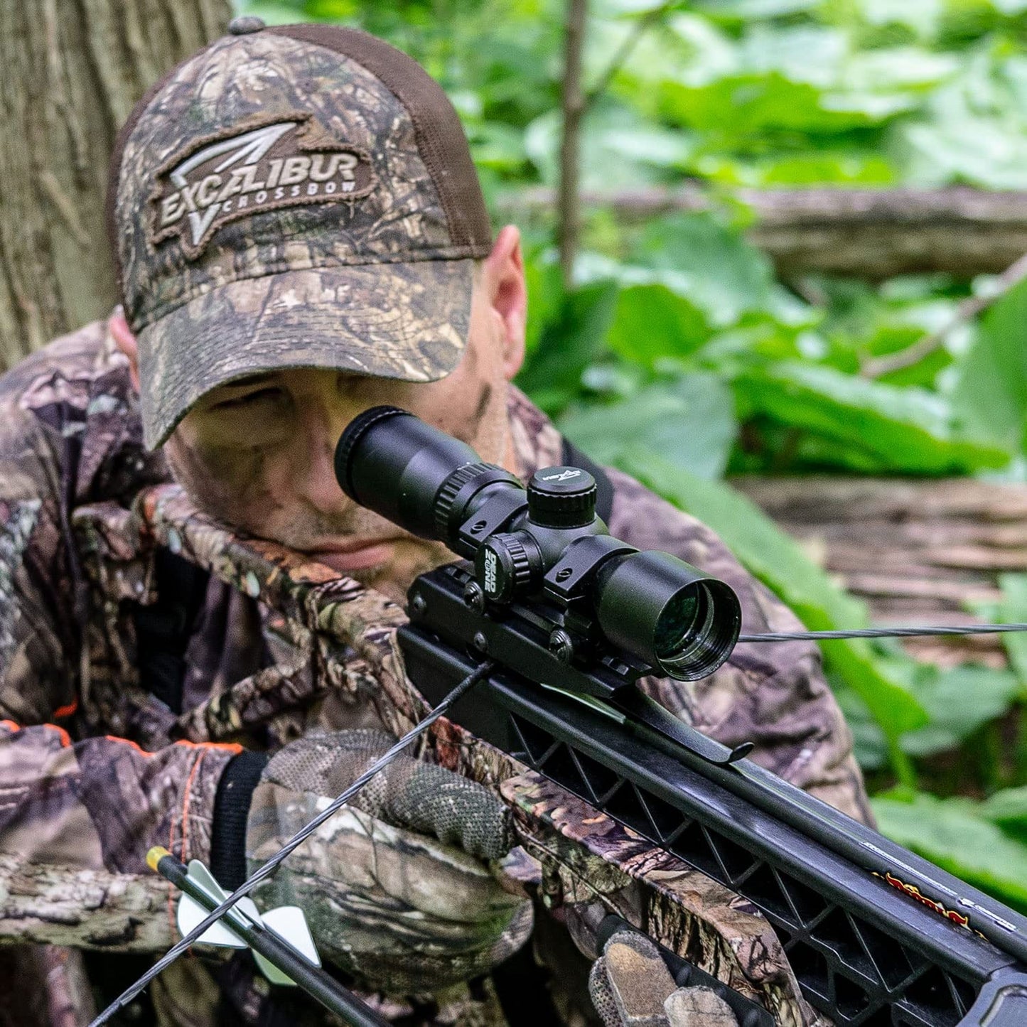 Excalibur Dead Zone Archery Hunting Durable Lightweight Compact Accurate Adjustable 1" Tube Crossbow Scope with Multi-Coated Lenses